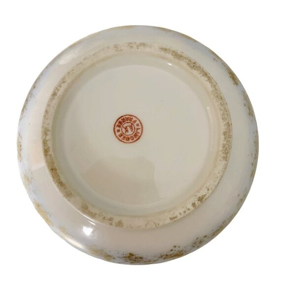 Vintage Limoges France Porcelain Lidded PowderJar Trinket Dish - Picture 4 of 8